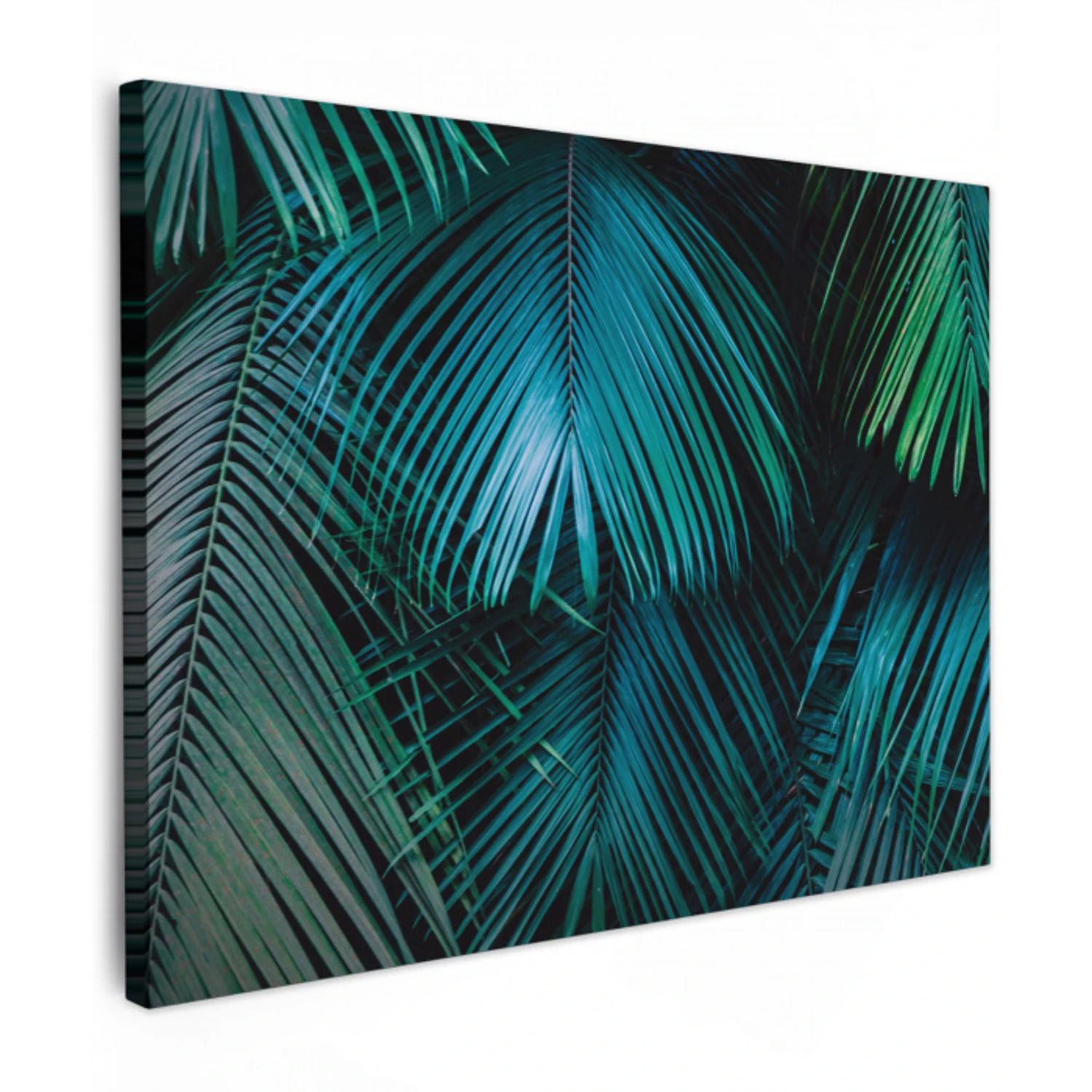 Inductie mat - Jungle - Inductie beschermer - Palmblad - Natuur Tuinposter op houten frame 2 cm dik klein -3d