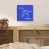 Blauw - I am that woman - Sierlijk - Minimalistisch aluminium wit klein -sfeer3