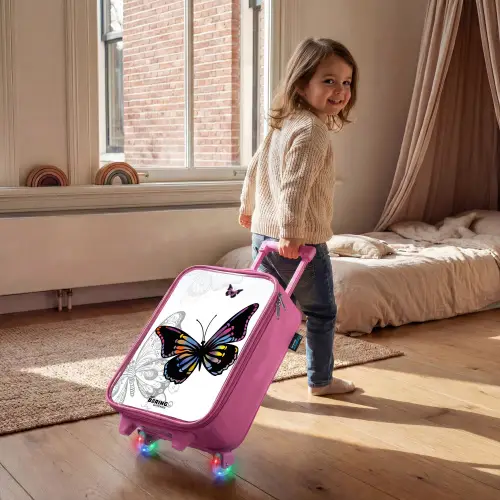 Petal papillon Kinderkoffer - Roze klein -sfeer1