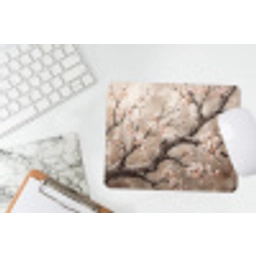 Bloesem - Takken - Schilderij - Beige - Serene muismat rubber klein -witbureau