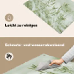 Grassen - Minimalistisch - Groen Inductie beschemer met haakjes klein -ky-schoon-de
