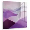 Abstract - Heuvels - Landschap - Paars plexiglas 5mm klein -zzzproduct_nieuw