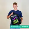 Neon - Graffiti - Voetbal - Kleurrijk Rugzak - Zwart middel -sfeer7_NL