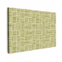 Vlecht - Patroon - Groen canvas 2cm klein 34 -z3d
