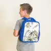 Dino's in de jungle Kinderrugzak - Blauw middel -sfeer2
