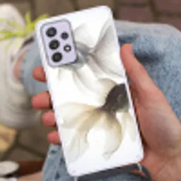 Goudvissen - Modern - Wit Hoesje Samsung Galaxy A52 5G met koord klein -sfeer3