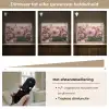 Bloemen - Paars - Wazig Light Box met batterij (Wandlamp) middel -USP_dimbaarNL