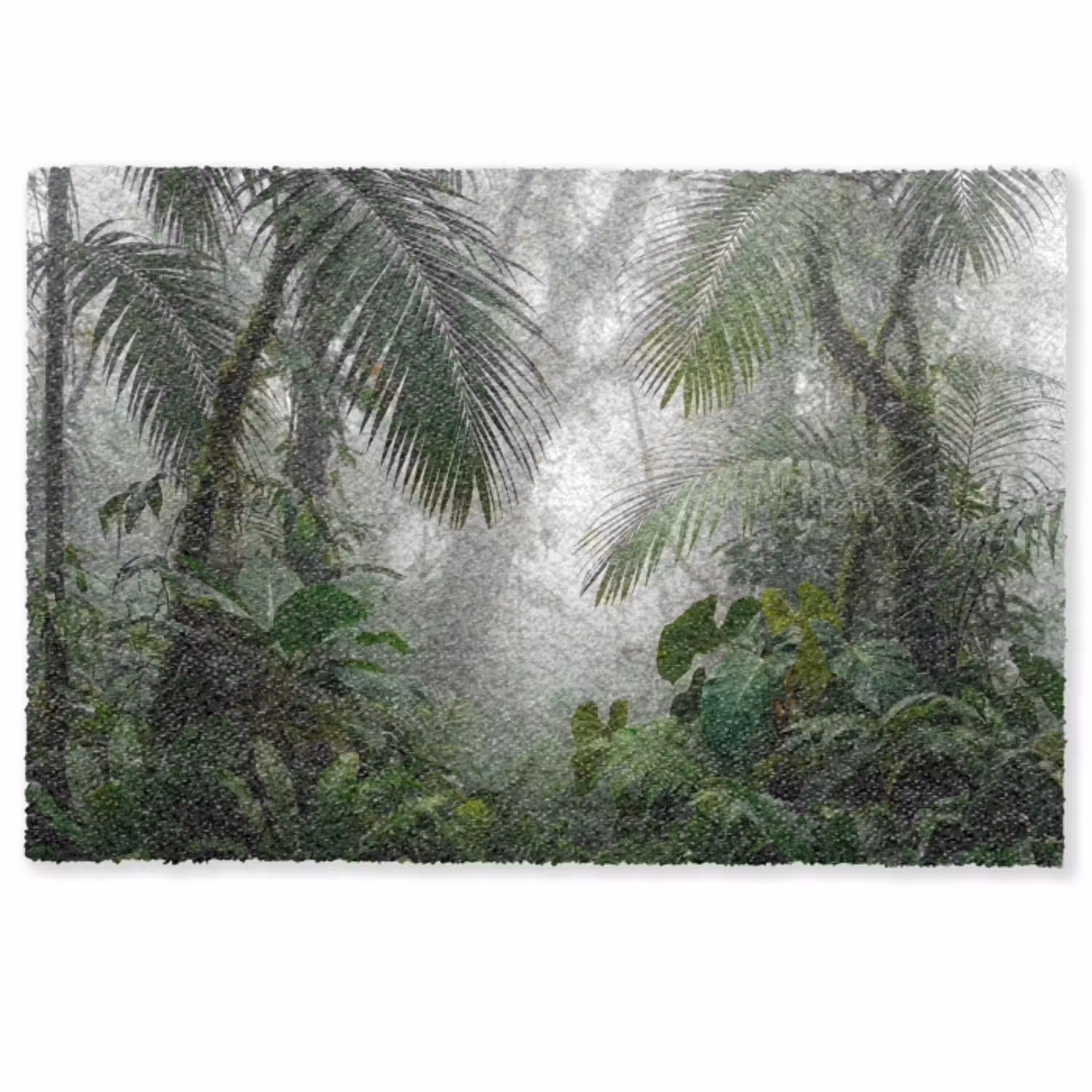 Natuur - Jungle - Mist - Tropisch - Groen Deurmat klein -zkaufland3d