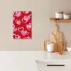 Patroon - Hartjes - Roze - Valentijn KitchenYeah - Keuken - Canvas klein -sfeer1