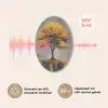 Boom - Bladeren - Goud - Abstract Akoestische PET Vilt - Rond klein -USP_NL