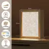 Bloemenprint - Grijs - Crème Light Box met kabel (Tafellamp) klein 925 -USP_websiteoverzichtNL