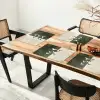 Japandi - Vogel - Groen Placemat vinyl groot -zzsfeer4_Kitchenyeah-website