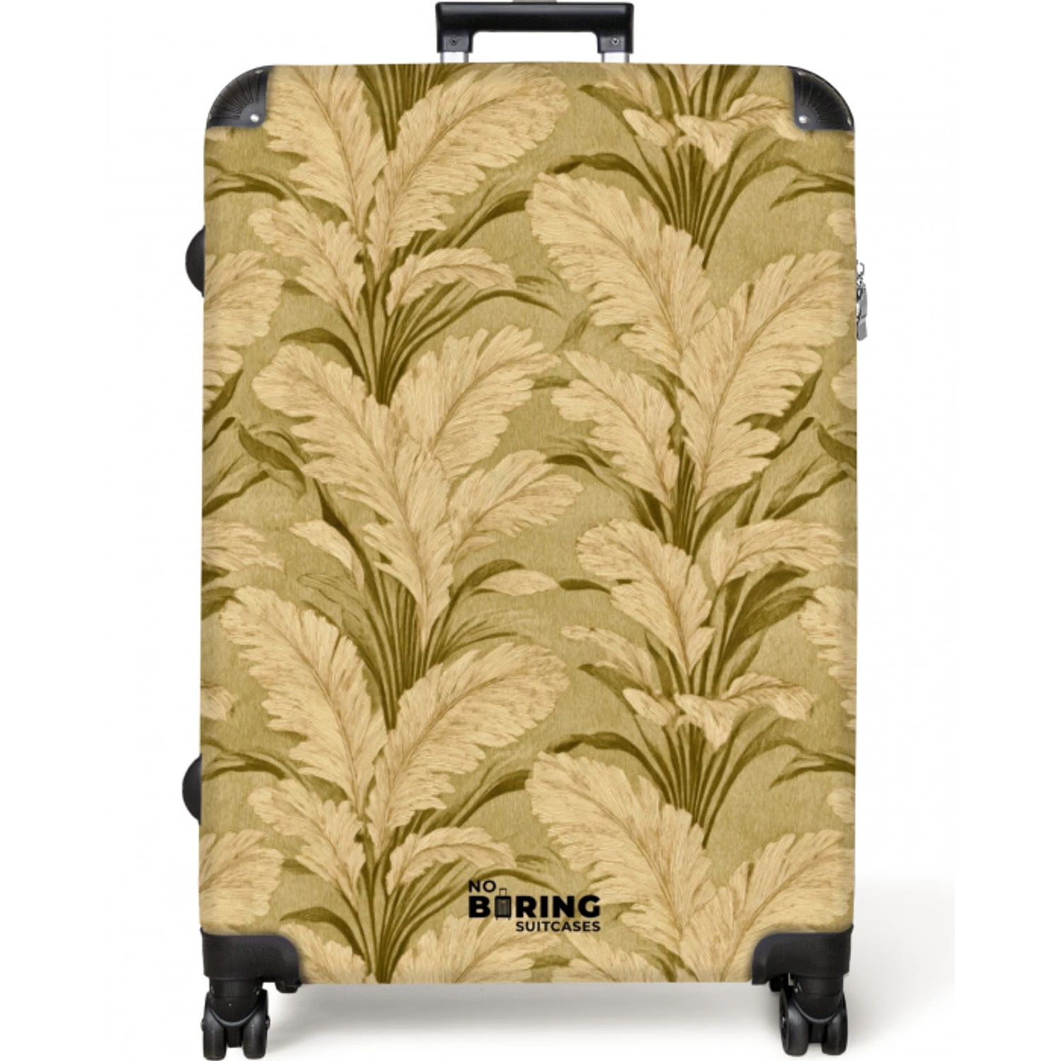 Palmbladeren - Klassiek - Groen NBS - Large koffer - Volwassenen Unisex groot -zzzzzzzzkaufland2