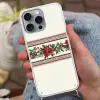 Kerststrook - Poinsettia - Rood - Groen Hoesje iPhone 16 Pro Max met koord klein -sfeer3