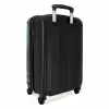 Groene marmerlook NBS - Handbagage koffer - Volwassenen Unisex middel -achterkant
