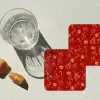 Illustratie - Kerstsymbolen - Rood onderzetter kurk middel 366 -sfeer4