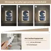 Vormen - Blauw - Abstract Light Box met kabel (Tafellamp) klein -USP_dimbaarNL