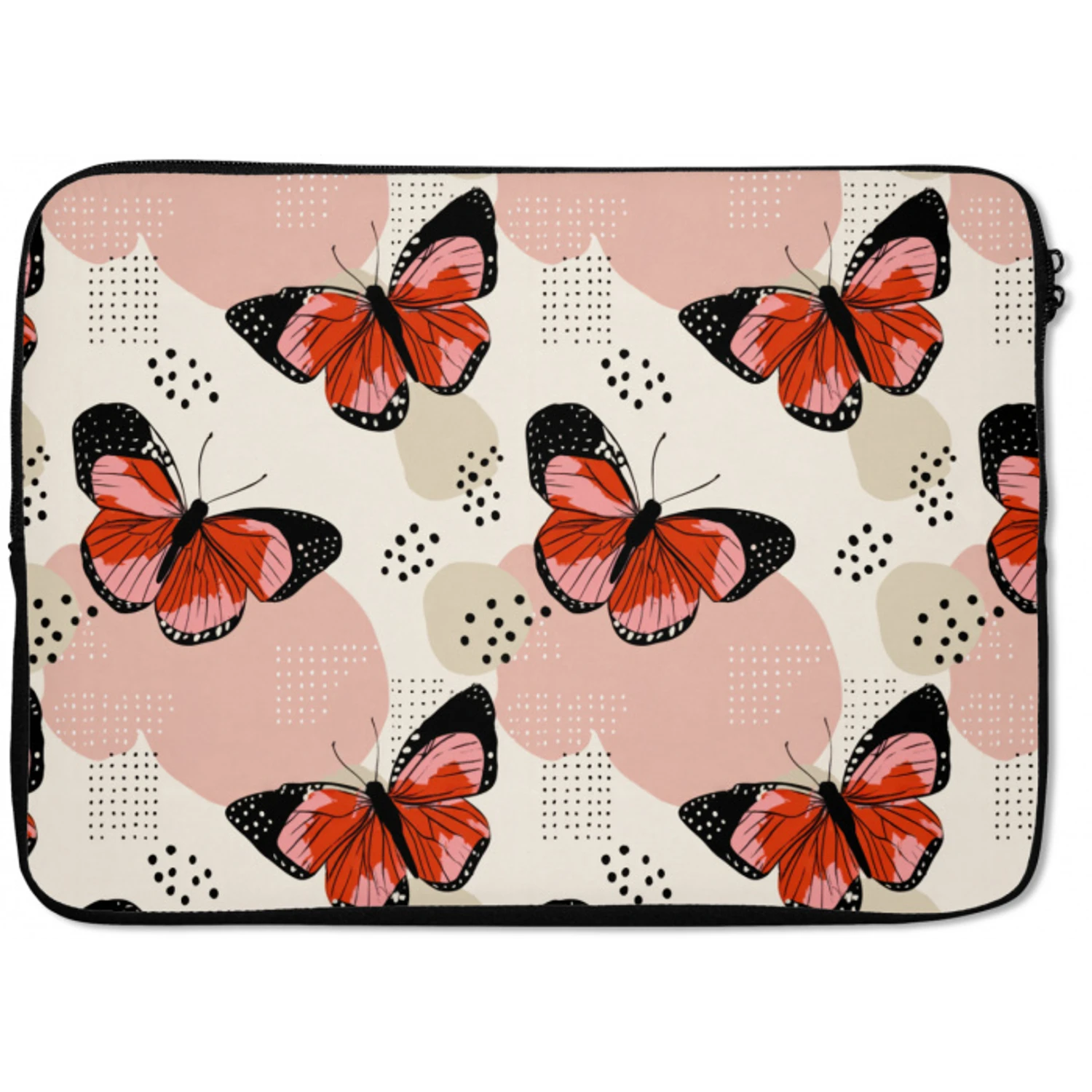 Vlinders - Retro - Kleurrijk laptophoes neopreen klein 279 -zkaufland3dotto