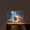 Basketbal - Sport  - Basket - Stad Light Box met batterij (Wandlamp kind) middel -sfeer1_kind