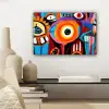 Abstract - Gezicht - Kleurrijk canvas 2cm klein -sfeer6
