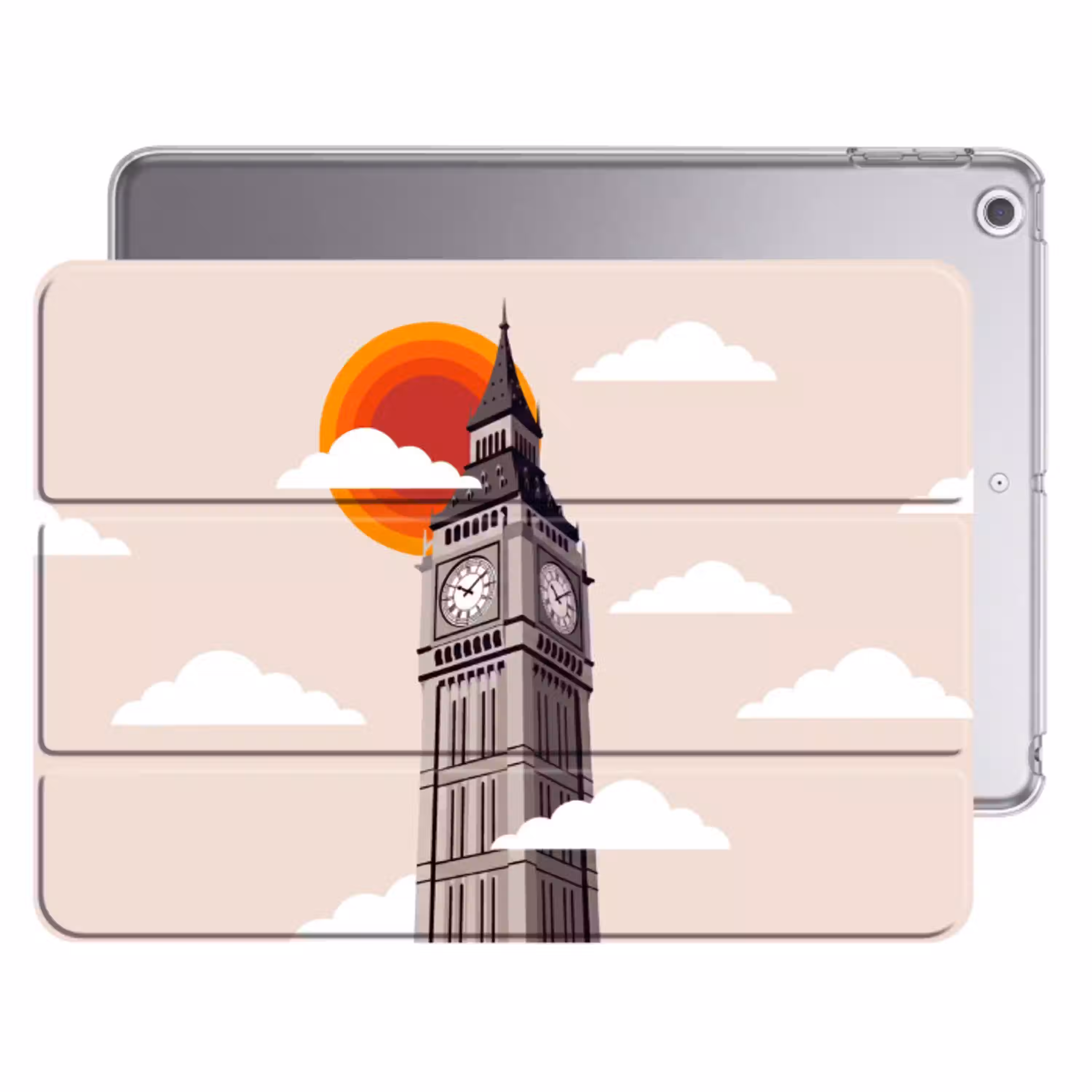 Toren - Klok - Londen - Architectuur - Retro Apple iPad 2017 middel -threedimensional_3d_global