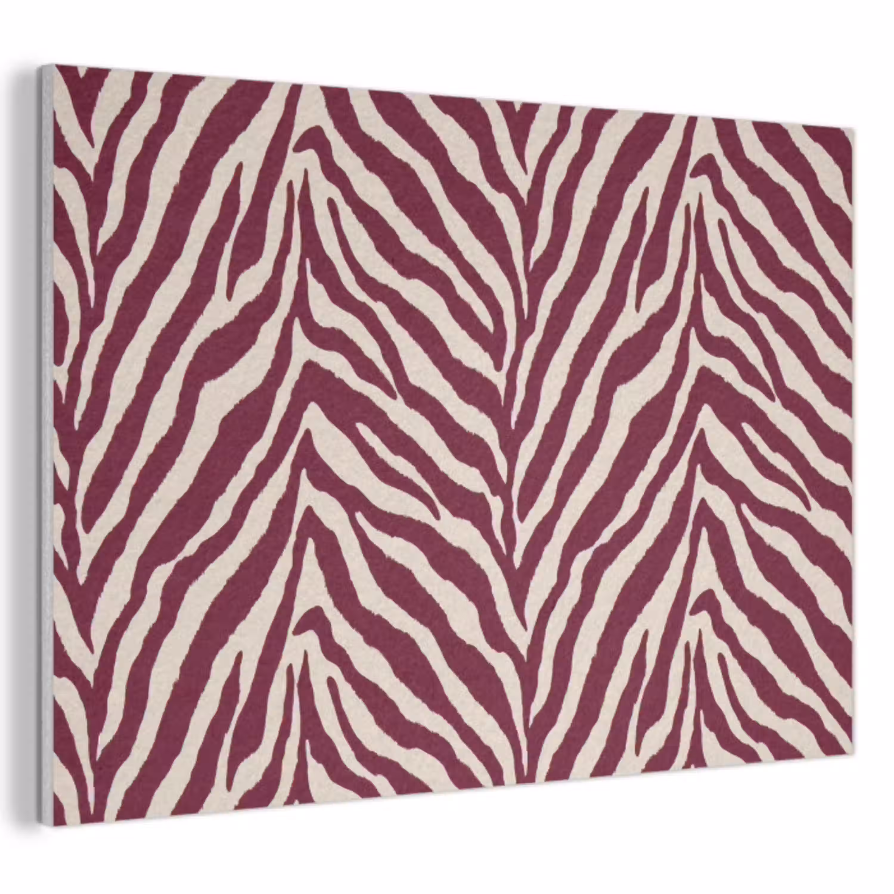 Zebra - Motief - Bordeaux - Rood PET vilt klein 837 -3d