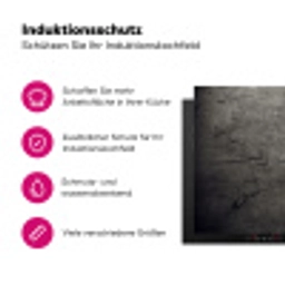 Beton - Grijs - donker Inductie beschermer vinyl 3mm klein -zzzzzzz-lf-ups