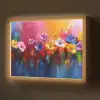Fantasiebloemen - Verf - Speels Light Box met batterij (Wandlamp) middel -z3d_website