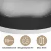 Appel - Metallic - Symmetrisch Akoestische PET Vilt - Rond klein -closeup_NL