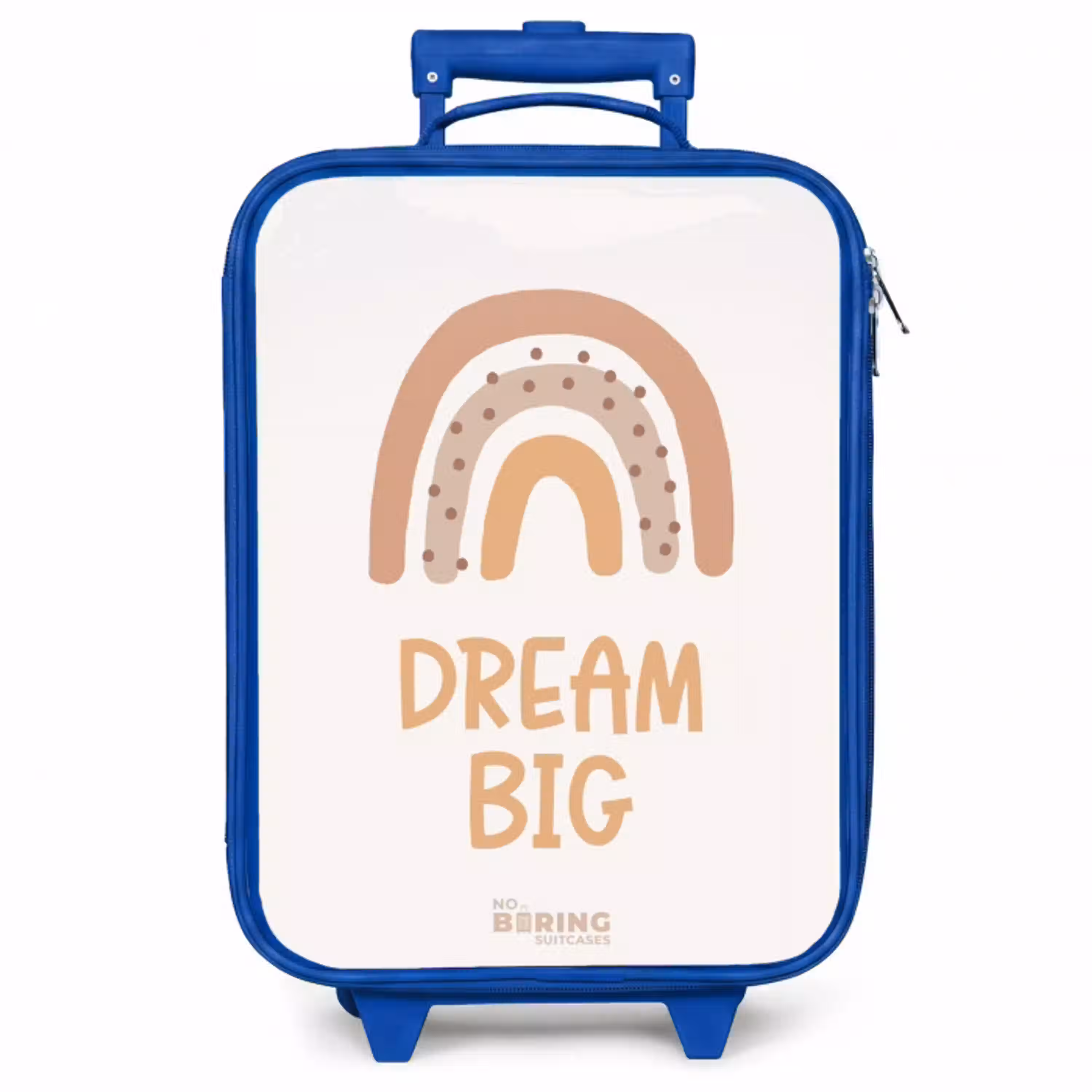 Regenboog met de quote 'Dream Big' Kinderkoffer - Blauw klein -zzz_website3d