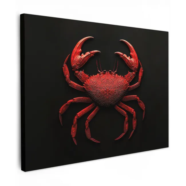 Canvas Print - Crab - Red - Fish - Crustaceans