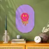 Smiley - Drip - Neon Wandcirkel Ovaal Forex klein -sfeer2