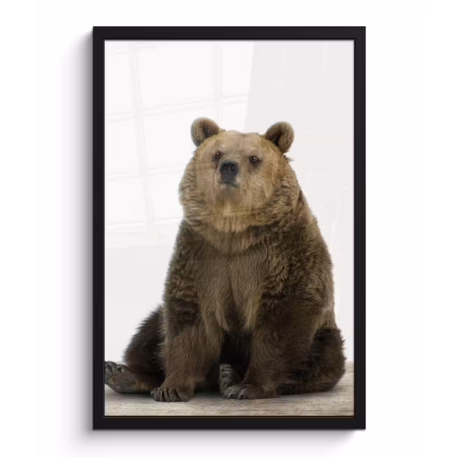 Poster met lijst - Bruine beer - Dieren - Beer - Schattig - Jongens - Meisjes