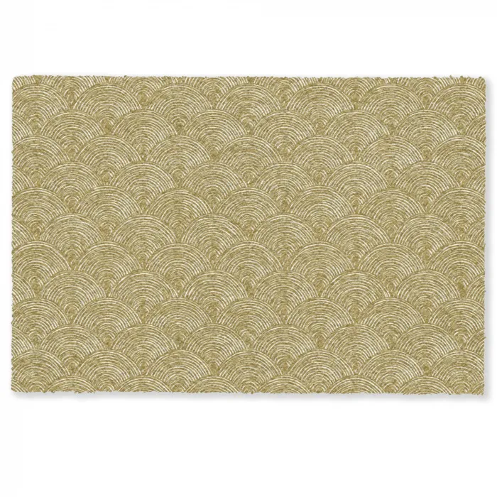 Waaier - Geometrisch - Groen Deurmat klein 898 -zkaufland3d