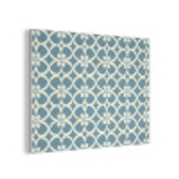 Patroon - Symmetrisch - Blauw PET vilt klein 837 -3d