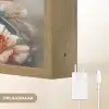 Kolibrie - Vogels - Bloemen - Natuur Light Box met batterij (Wandlamp) middel -USP_websiteoplaadbaarNL