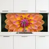 Dahlia - Bloem - Oranje keuken achterwand 2 middel -3d