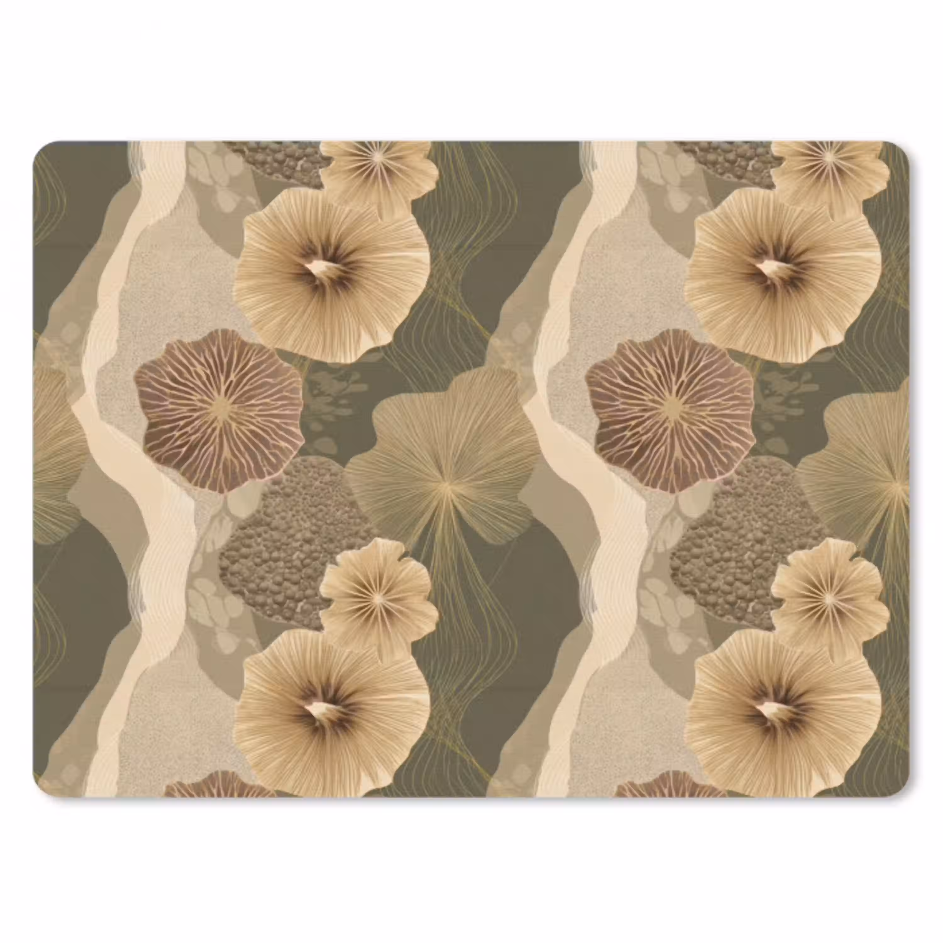 Abstract - Modern - Groen muismat rubber klein 262 -3d