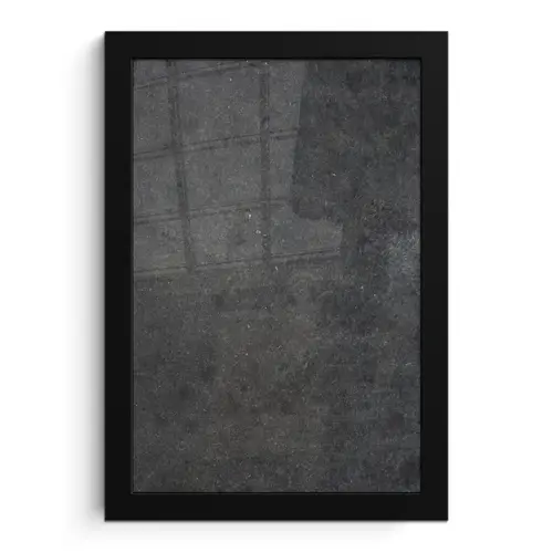 Industrieel - Leisteen - Grijs - Structuur - Beton fotolijst zwart zonder passe partout klein -3d