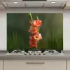Bloem - Gladiolen - Zalmroze keuken achterwand spatscherm klein -3d_website