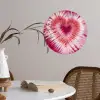 Hartvorm - Roze - Tie dye Wandcirkel behangsticker klein -sfeer3