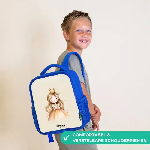 Prinses in gouden tinten Kinderrugzak - Blauw middel -sfeer3_NL