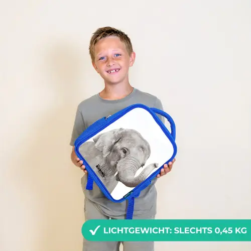 Oscar Olifant Kinderrugzak - Blauw middel -sfeer1_NL