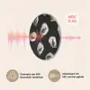 Oesters - Zwart - Vissen - Goud Akoestische PET Vilt - Rond klein -USP_NL
