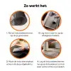 Voetstappen - Vloedlijn - Zee Inductie beschermer vinyl 3mm klein -zzzzzzz-td-werking