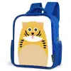 Dierenportret - kat - kinderen Kinderrugzak - Blauw middel -schuin