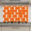 Patroon - Retro - Oranje keuken achterwand spatscherm klein 900 -3d_website