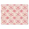 Roze - Bloemenmotief - Wit - Modern muismat rubber klein 262 -3d