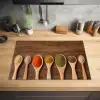 Pollepel - Kruiden - Eten - Specerijen - Tafel Inductie beschermer vinyl 3mm klein -sfeer5