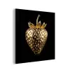 Aardbei - Goud - Zwart - Chrome aluminium wit klein -3d